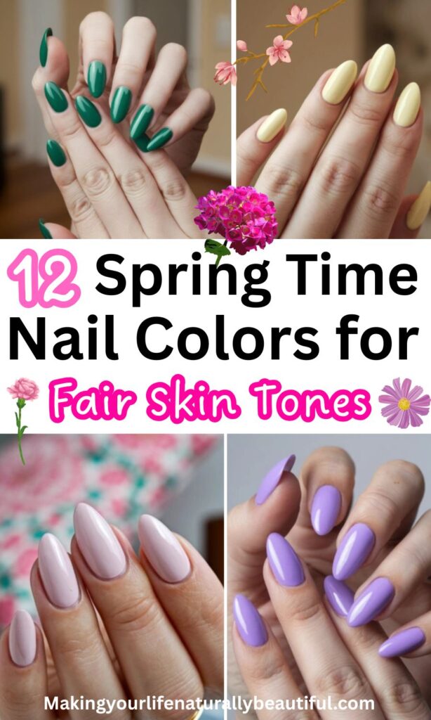 spring nail colors for fair skin.