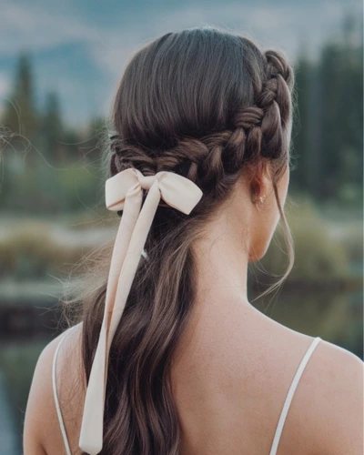Cute hairstyles with spaghetti strap dress