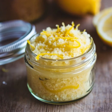 Lemon nail scrub