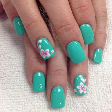 Cherry blossom nails