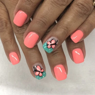 butterfly nails