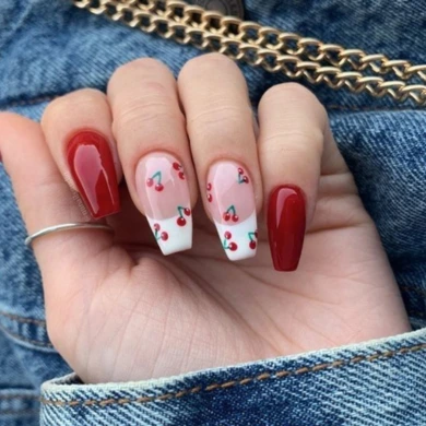 cherry nails