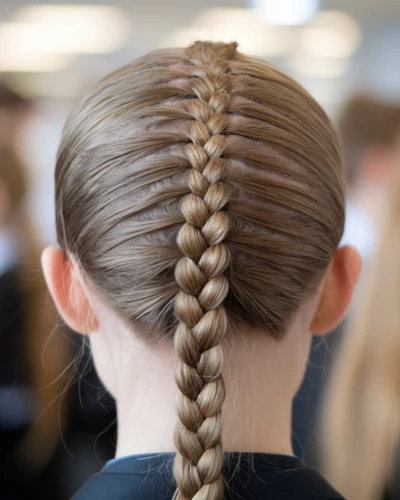 reverse French braid