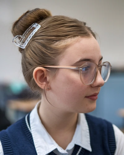 bun hairstyles for school