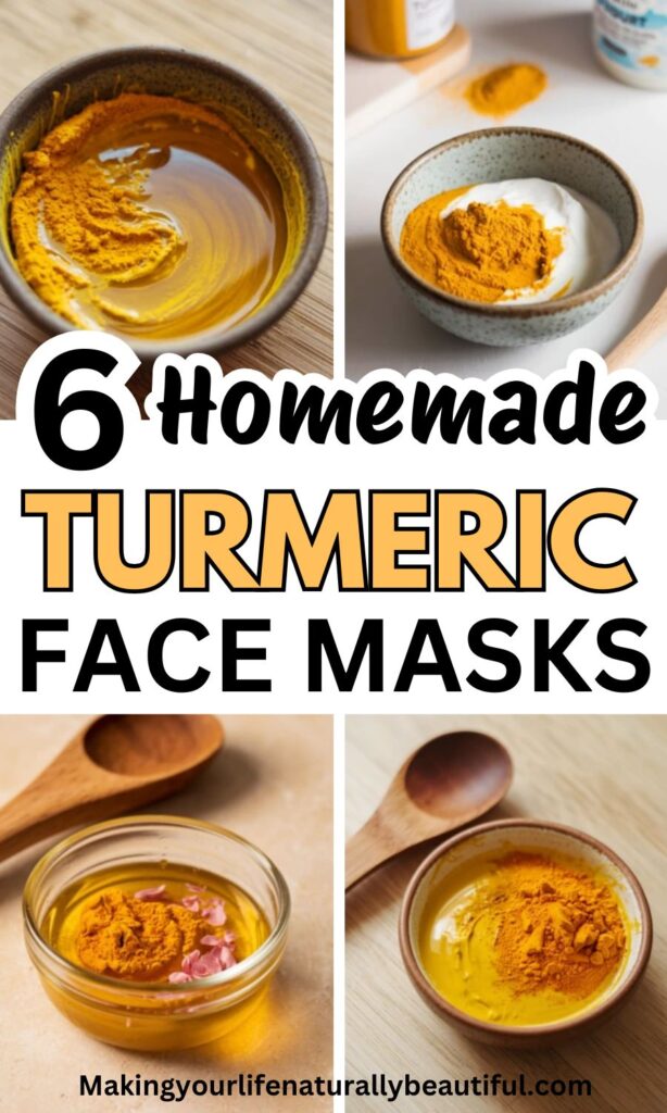 easy homemade turmeric face mask recipes.