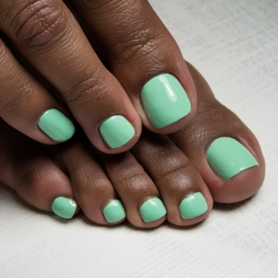 Cute spring toenail colors for dark skin