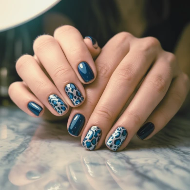 easy leopard nail ideas