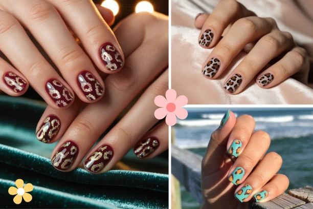 Leopard print nails