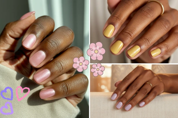 Light nail colors for dark skin tones