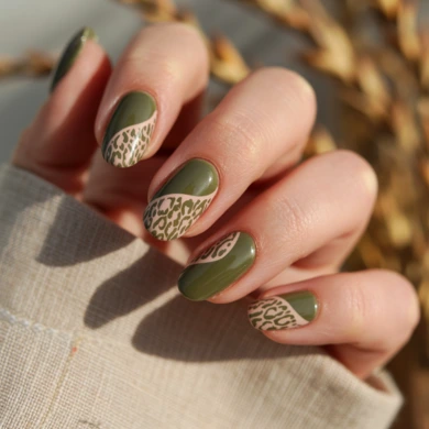 leopard nails