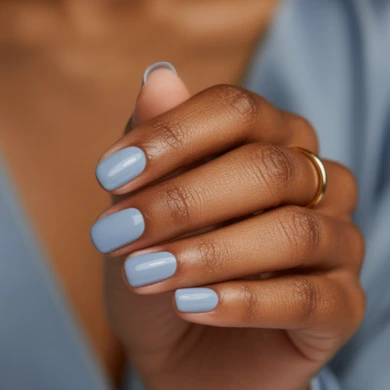 Light nail shades for dark skin tones