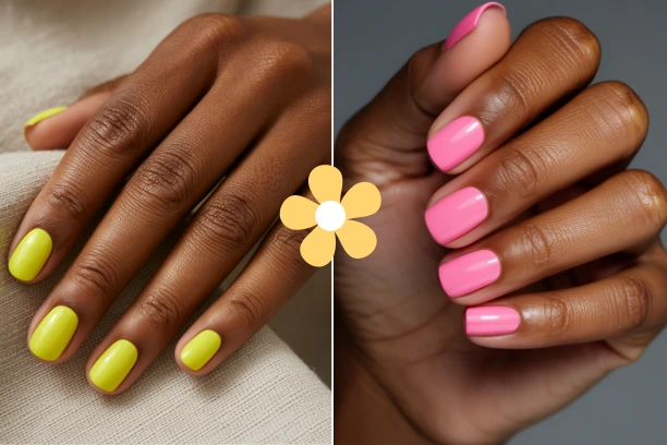 Best neon nail colors for dark skin tones