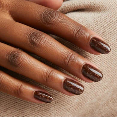 glitter nail color ideas brown skin tones
