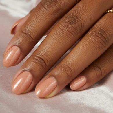 nude sparkle nail colors for dark skin