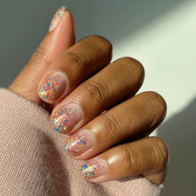 glitter nail ideas for brown skin