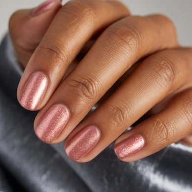shimmer nail color ideas for brown skin
