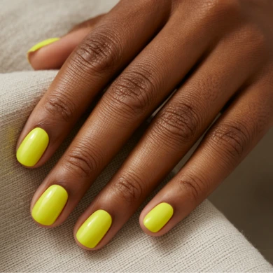 best neon nail shades for dark skin