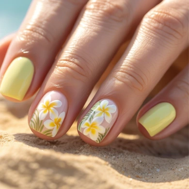 Tropical island nails