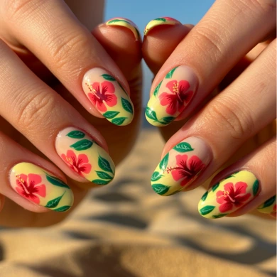 Tropical nail ideas