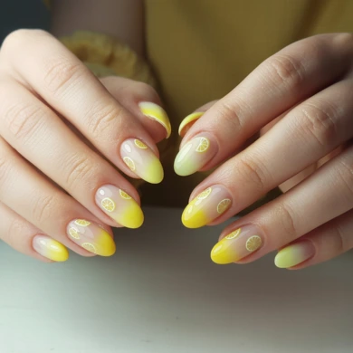  easy lemon nail art designs
