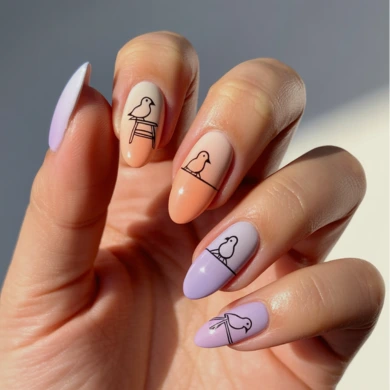 Easy tropical nails