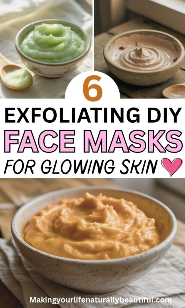 Exfoliating face masks recipe.