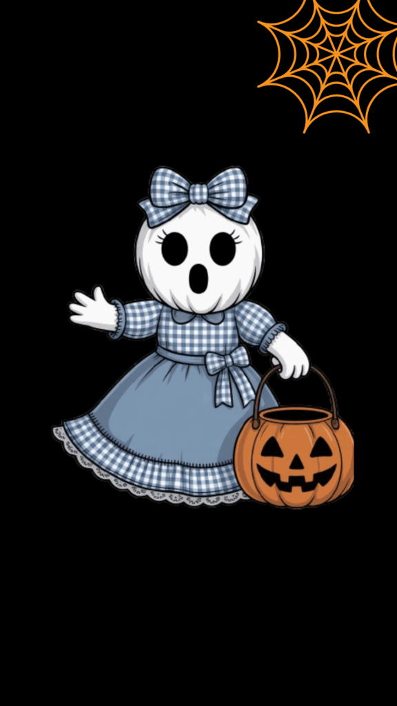 cute doll Halloween wallpaper