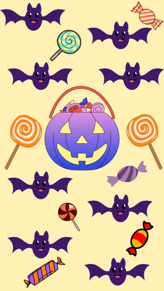 Spooky pumpkin Halloween wallpaper