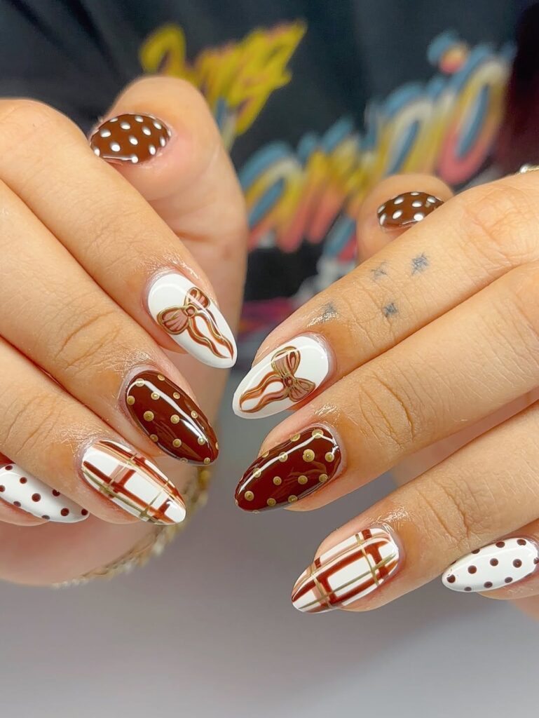 brown nail designs