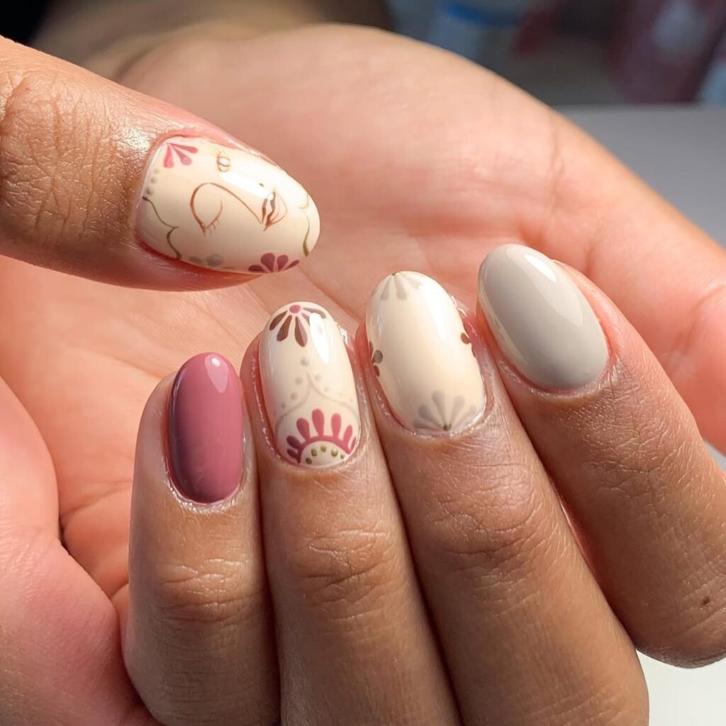 Minimal Victorian nails.