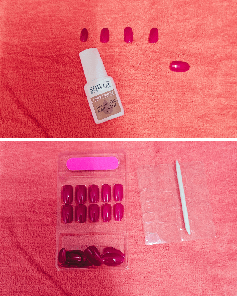 press on nails application step by step.
