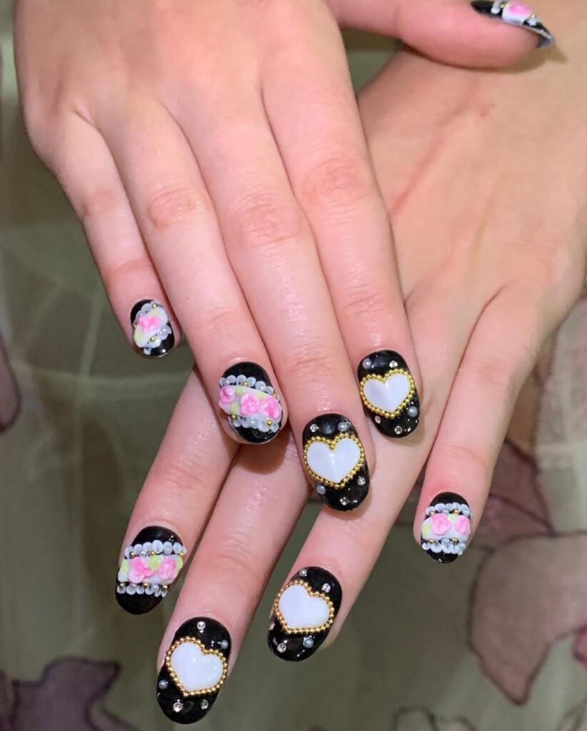 Black Victorian Nails.