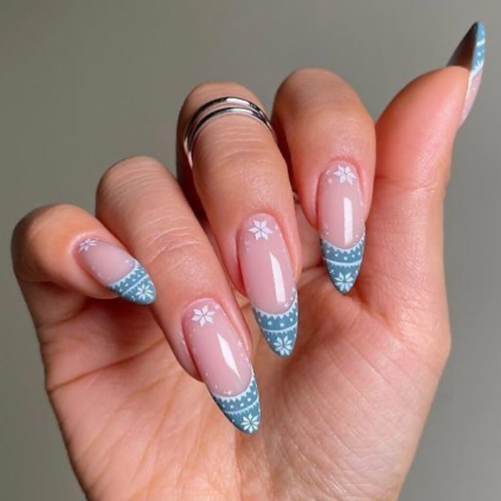 Sweater winter nails.