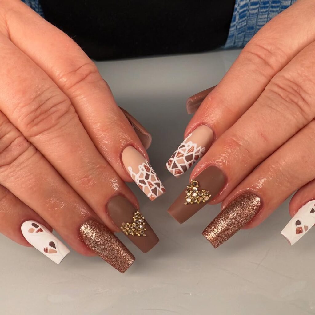 Brown nail designs