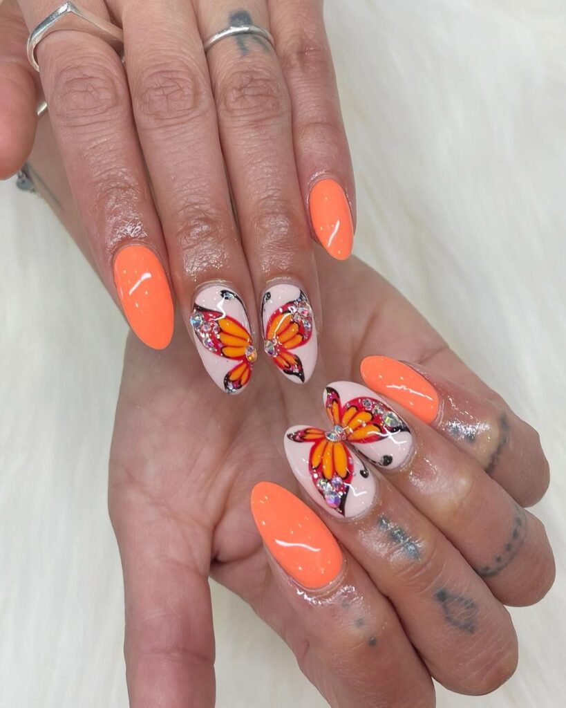 butterfly fall nails