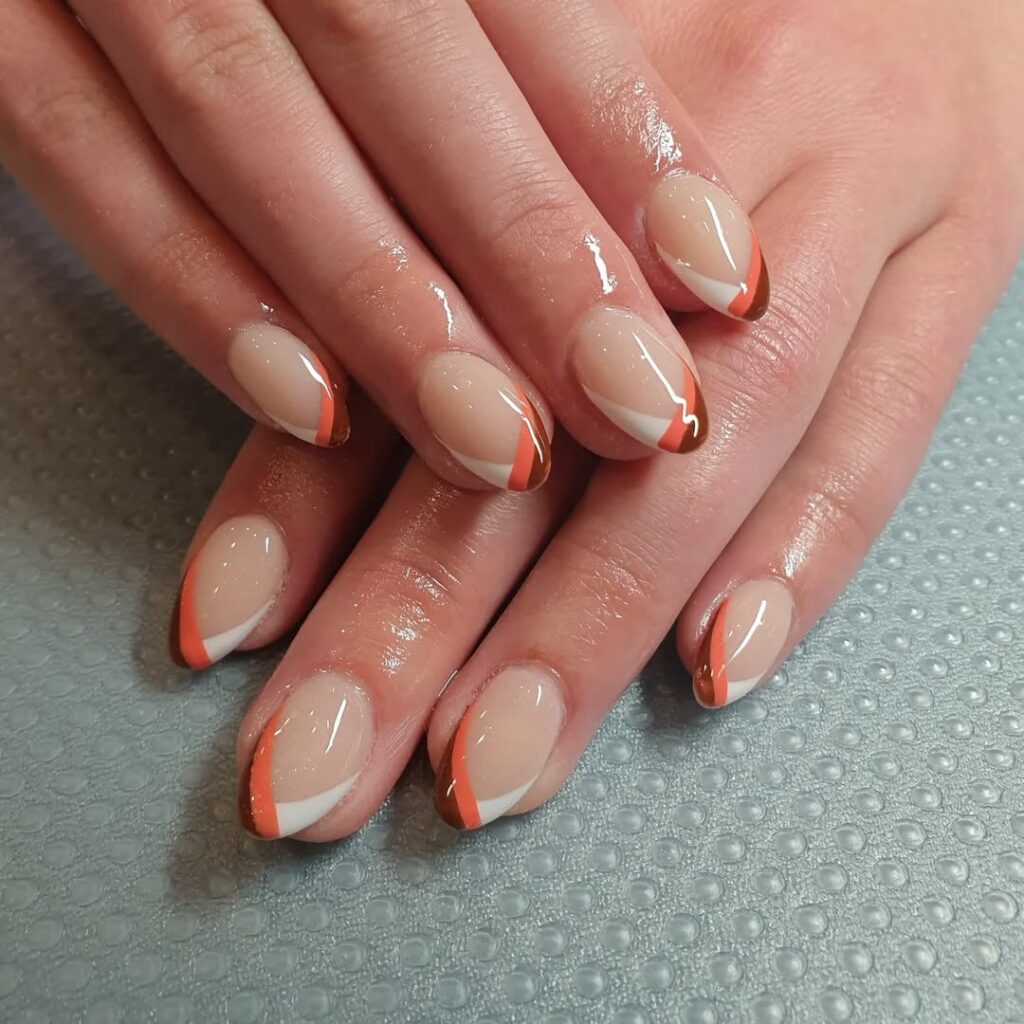 fall French tips
