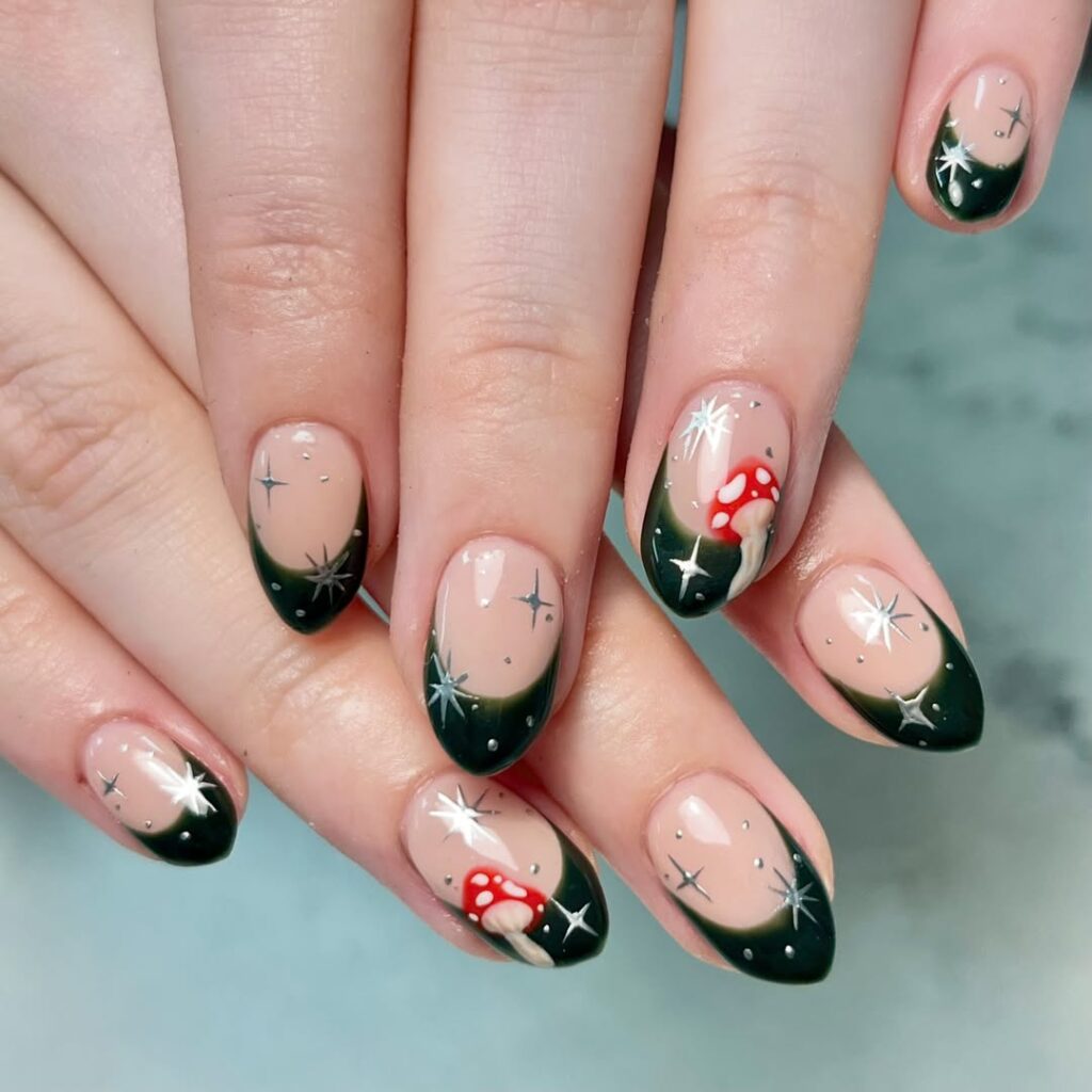 cottage core nails