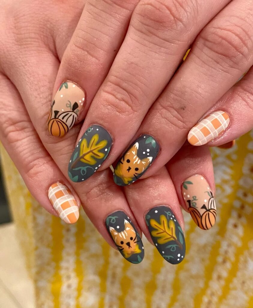 pumpkin nails