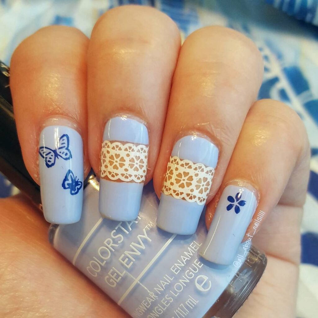 butterfly nails.