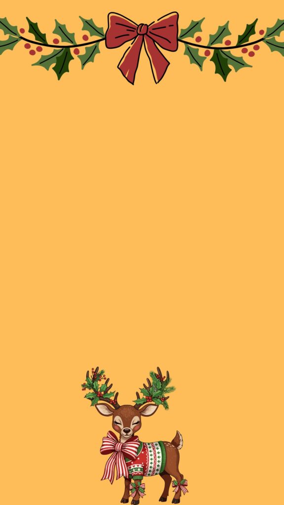 Reindeer Christmas wallpaper