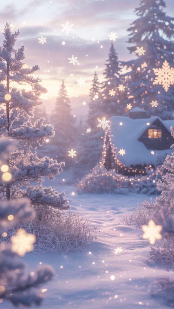 forest Christmas wallpaper