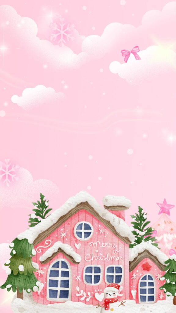 Gingerbread house Christmas wallpaper