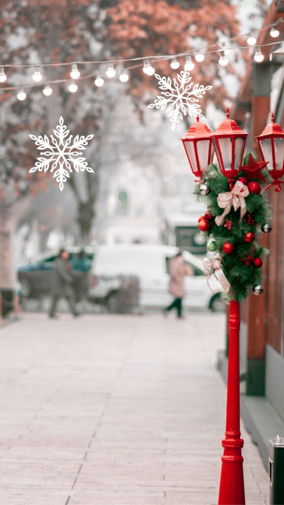 street light winter wallpaper.