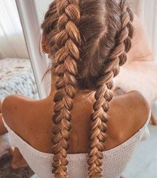 Winter hair braid