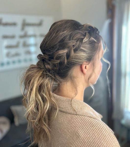 Winter braid hairstyle ideas