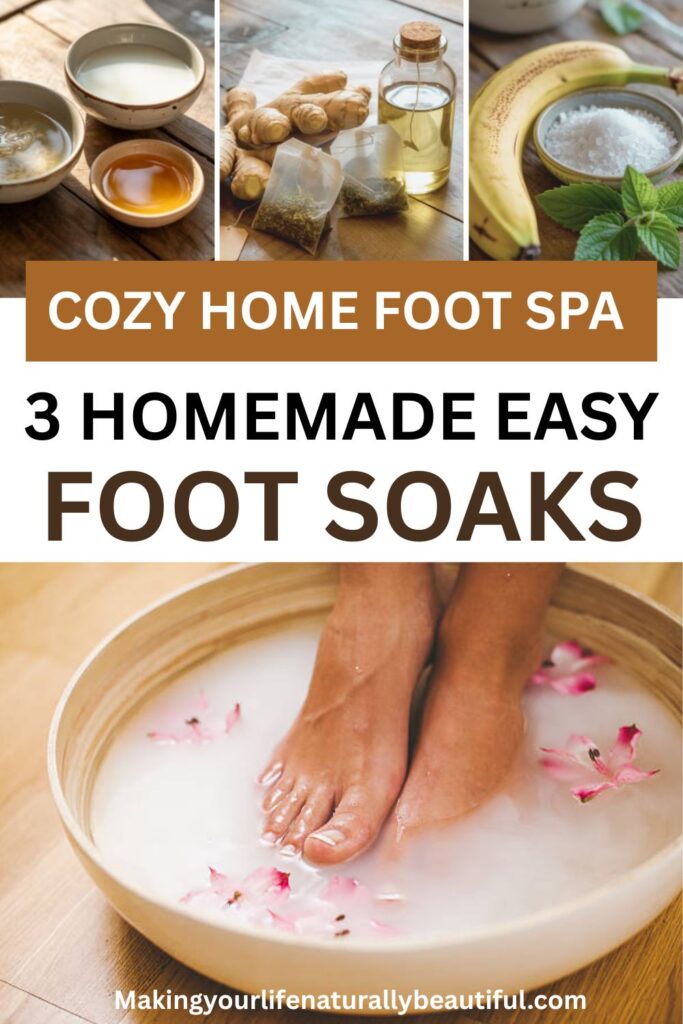 Simple foot soak recipes.