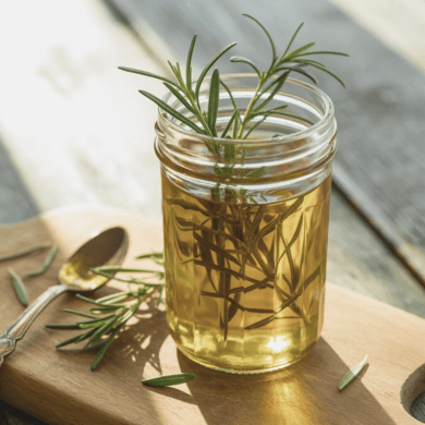 homemade rosemary infused oil