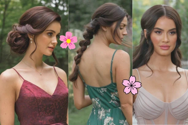 Hairstyles with spaghetti strap dress