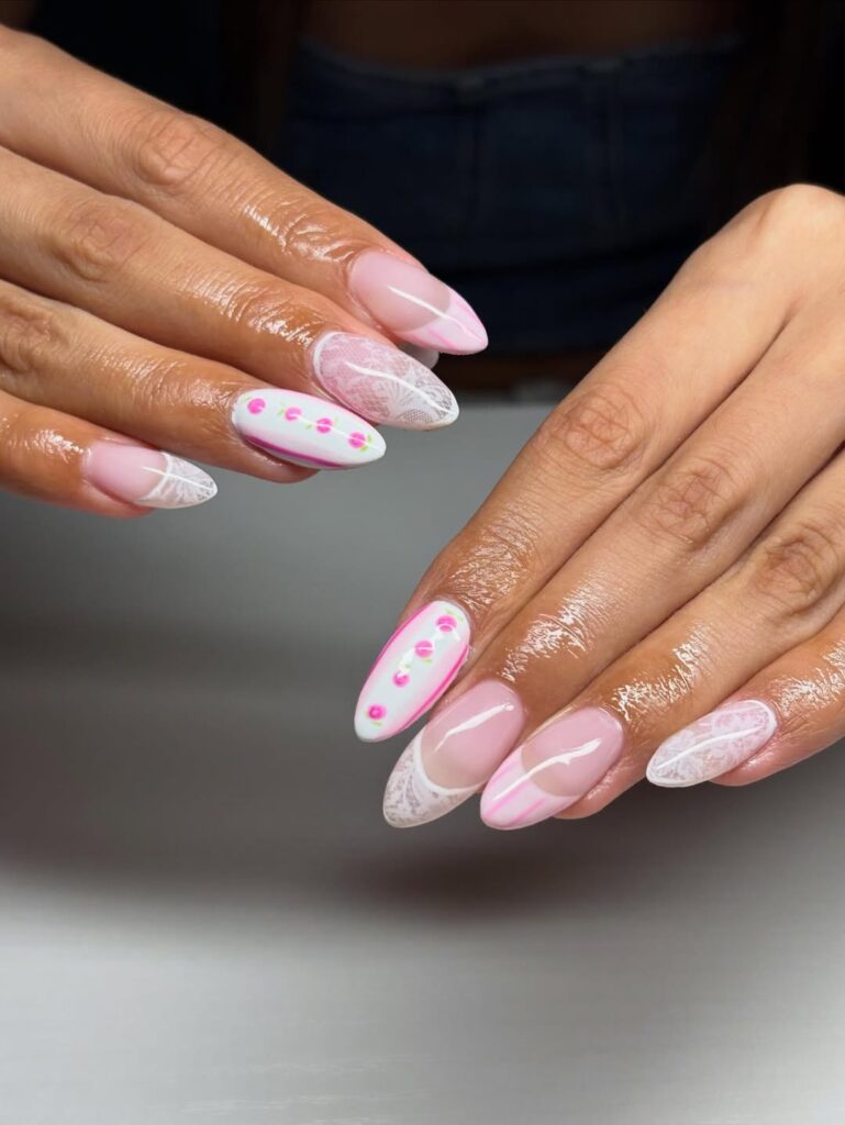 Lace nail designs