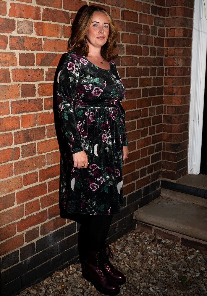 Halloween printed dresses for women.